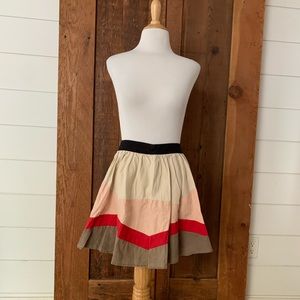 Urban Outfitters Lux Linen Mountain Circle Skirt S